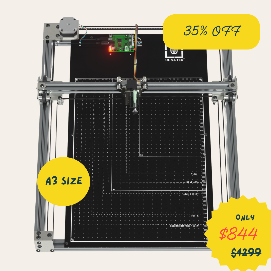 Plotter de Pluma iDraw H SE A3/A2 Preensamblado Robot de Dibujo para Arte Generativo y Trabajo Creativo de Alta Precisión