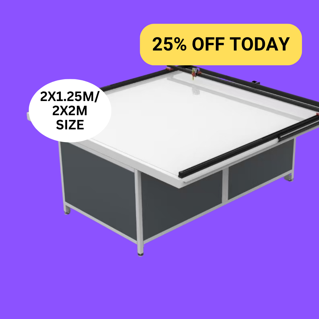UUNA TEK 3.0 (2x1.25M / 2x2M) Plotter de Pluma Industrial Preensamblado y Mesa de Dibujo Resistente para Planos Arquitectónicos, Dibujo CAD y Prototipado de Troquelado de Empaques (WiFi y Tarjeta SD)