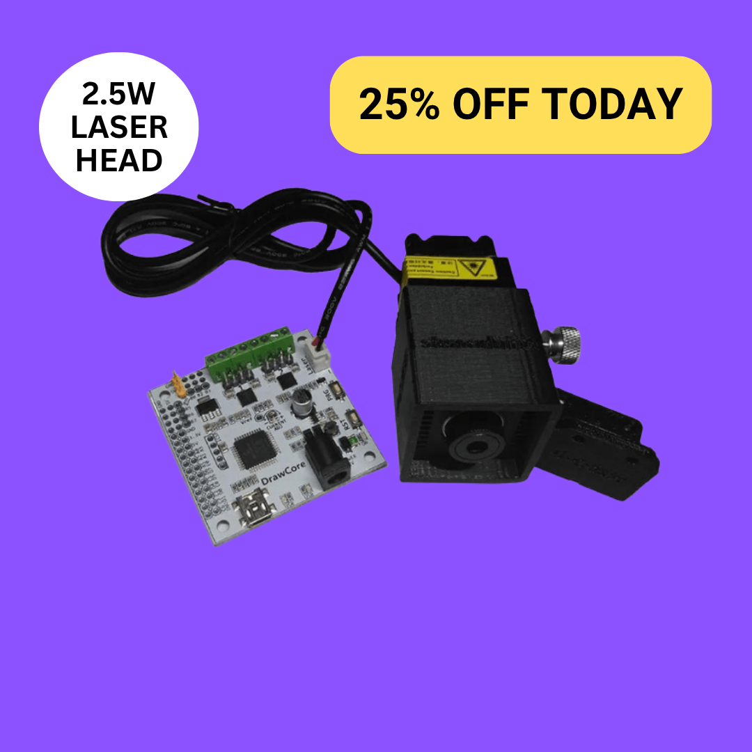 Cabezal Láser de 2.5W para iDraw – Módulo Compacto de Grabado Láser para Plotter de Pluma
