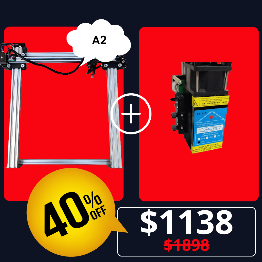 iDraw H A2+10W Laser Head Bundle