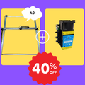 iDraw H A0 Plotter de Bolígrafo + Cabezal Láser de 15W Paquete