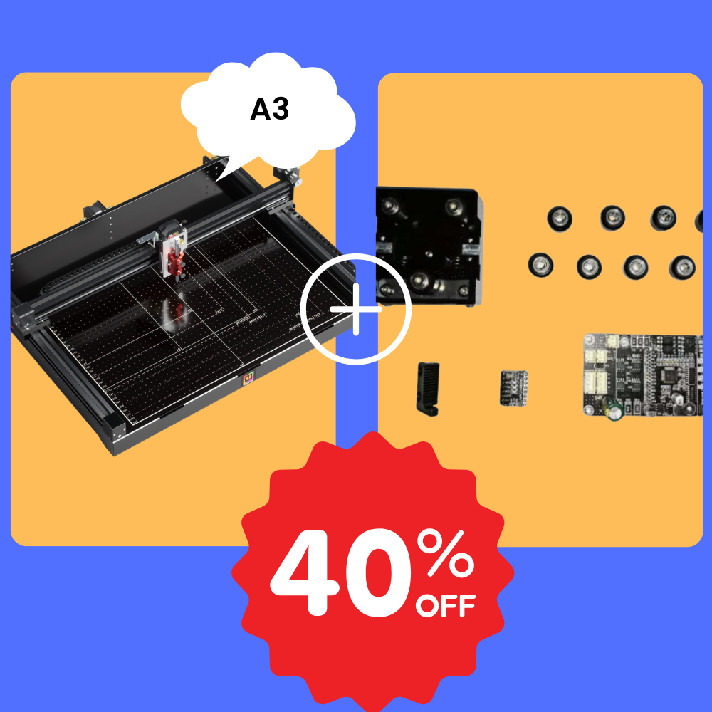 UUNA TEK 3.0 A3 Plotter de Bolígrafo + Kit de Accesorios Paquete