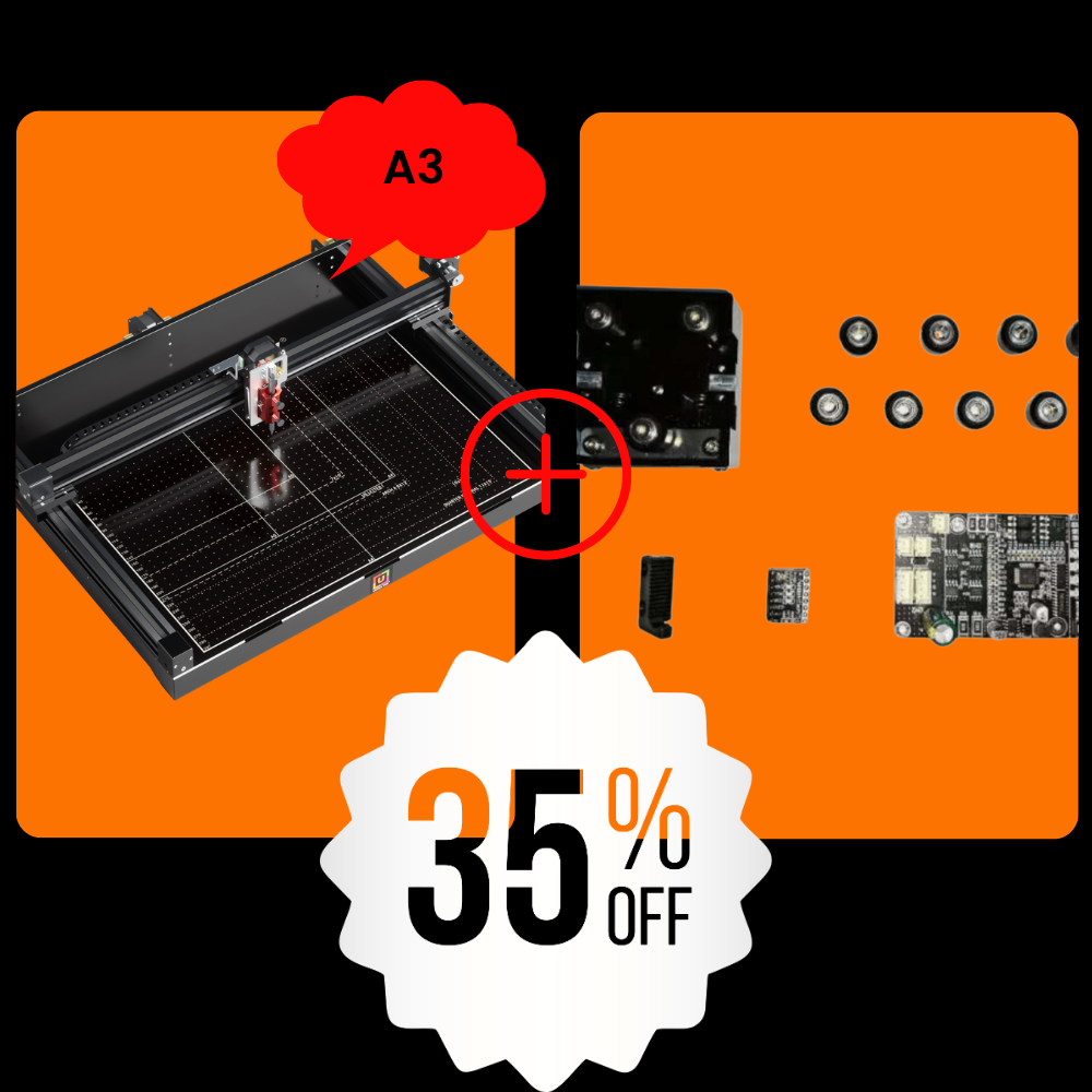 UUNA TEK 3.0 A3 Plotter de Bolígrafo + Kit de Accesorios Paquete