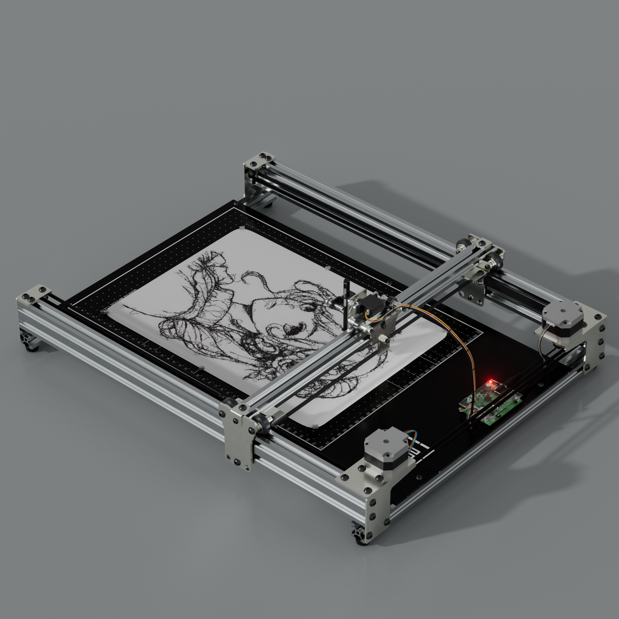 Plotter de Pluma iDraw H SE A3/A2 Preensamblado Robot de Dibujo para Arte Generativo y Trabajo Creativo de Alta Precisión